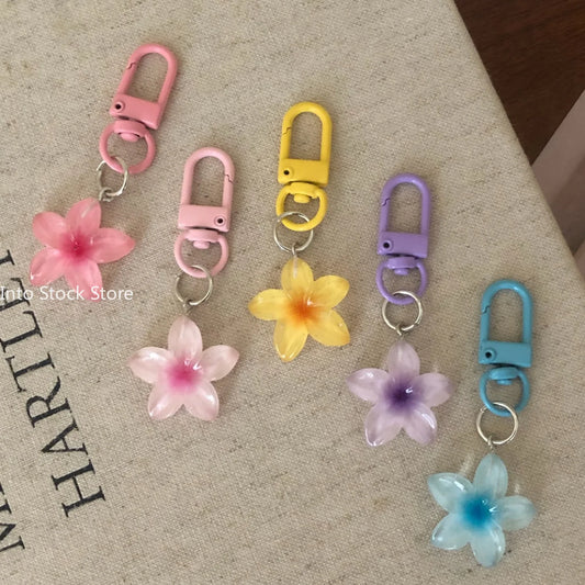 Porte-clés Fleur Transparent