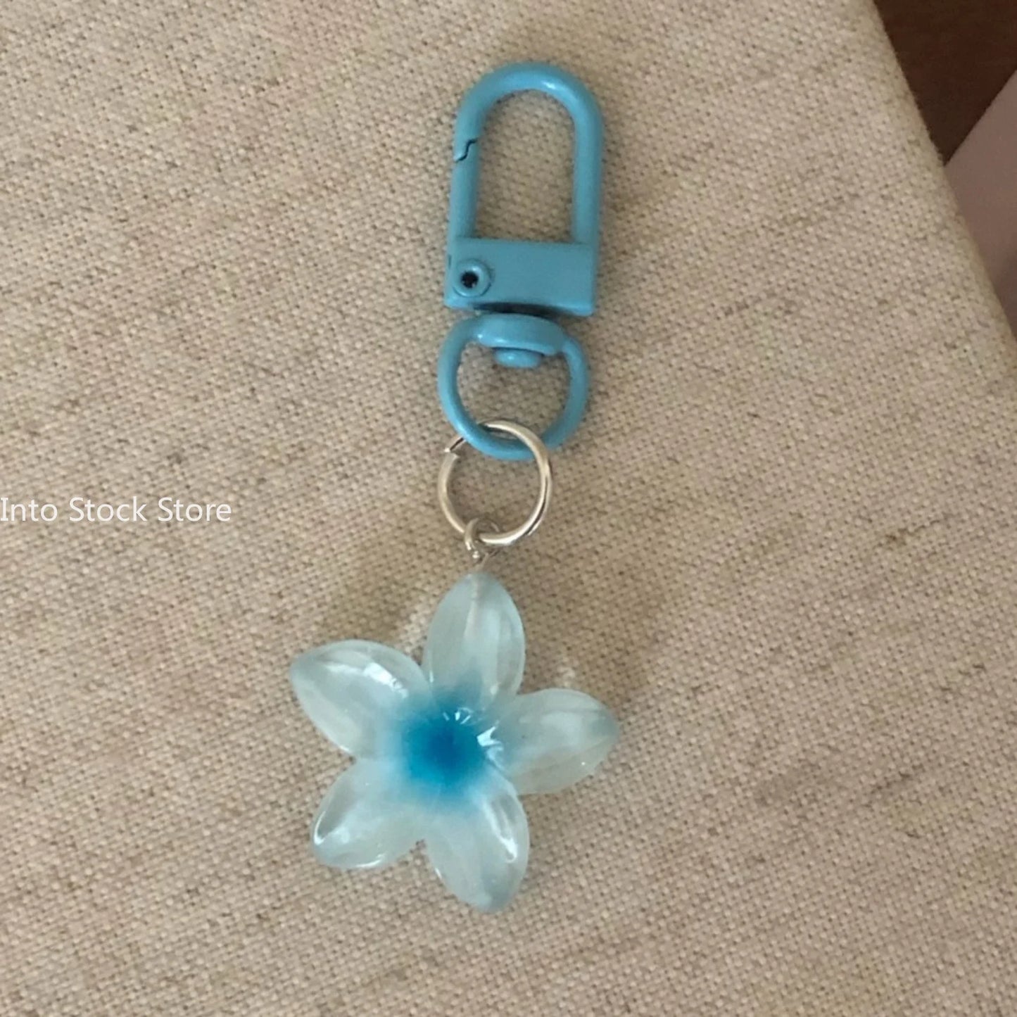 Porte-clés Fleur Transparent