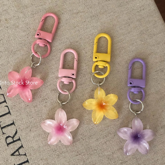 Porte-clés Fleur Transparent