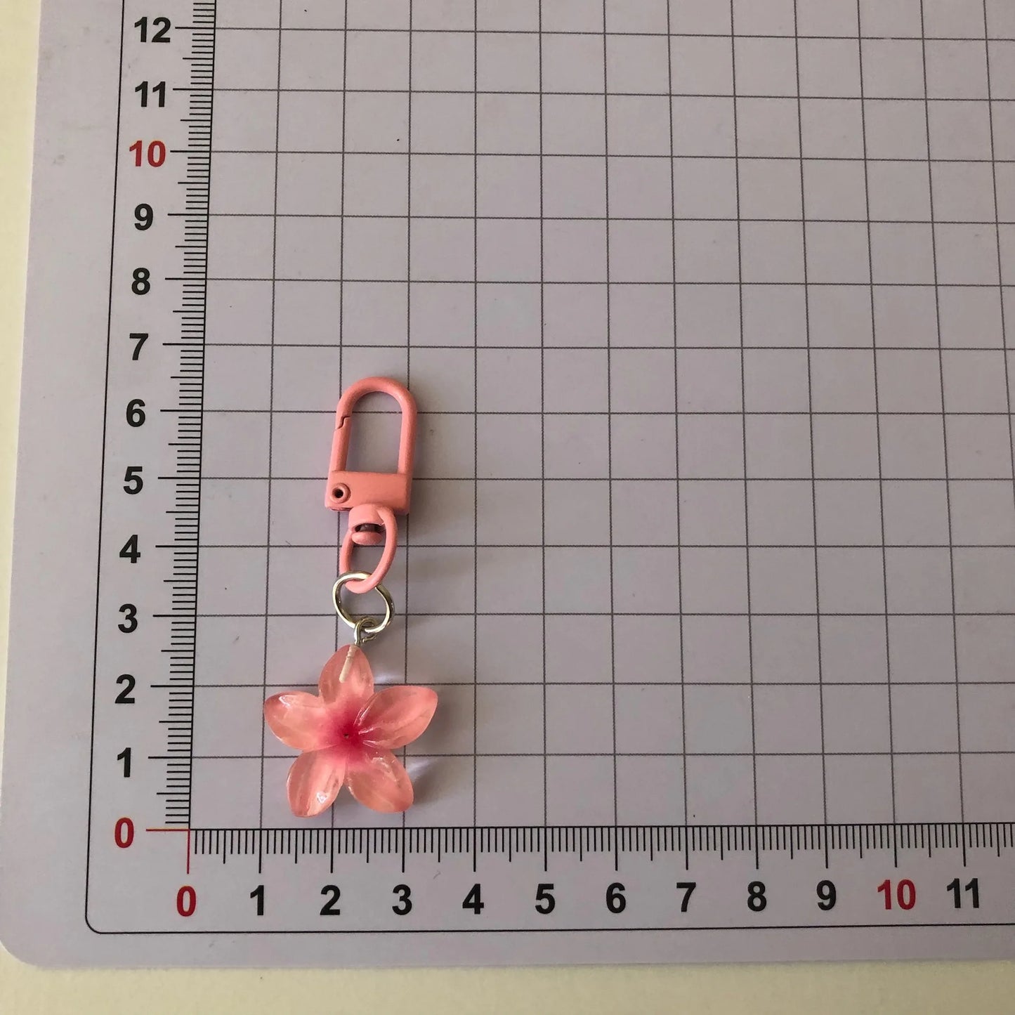 Porte-clés Fleur Transparent