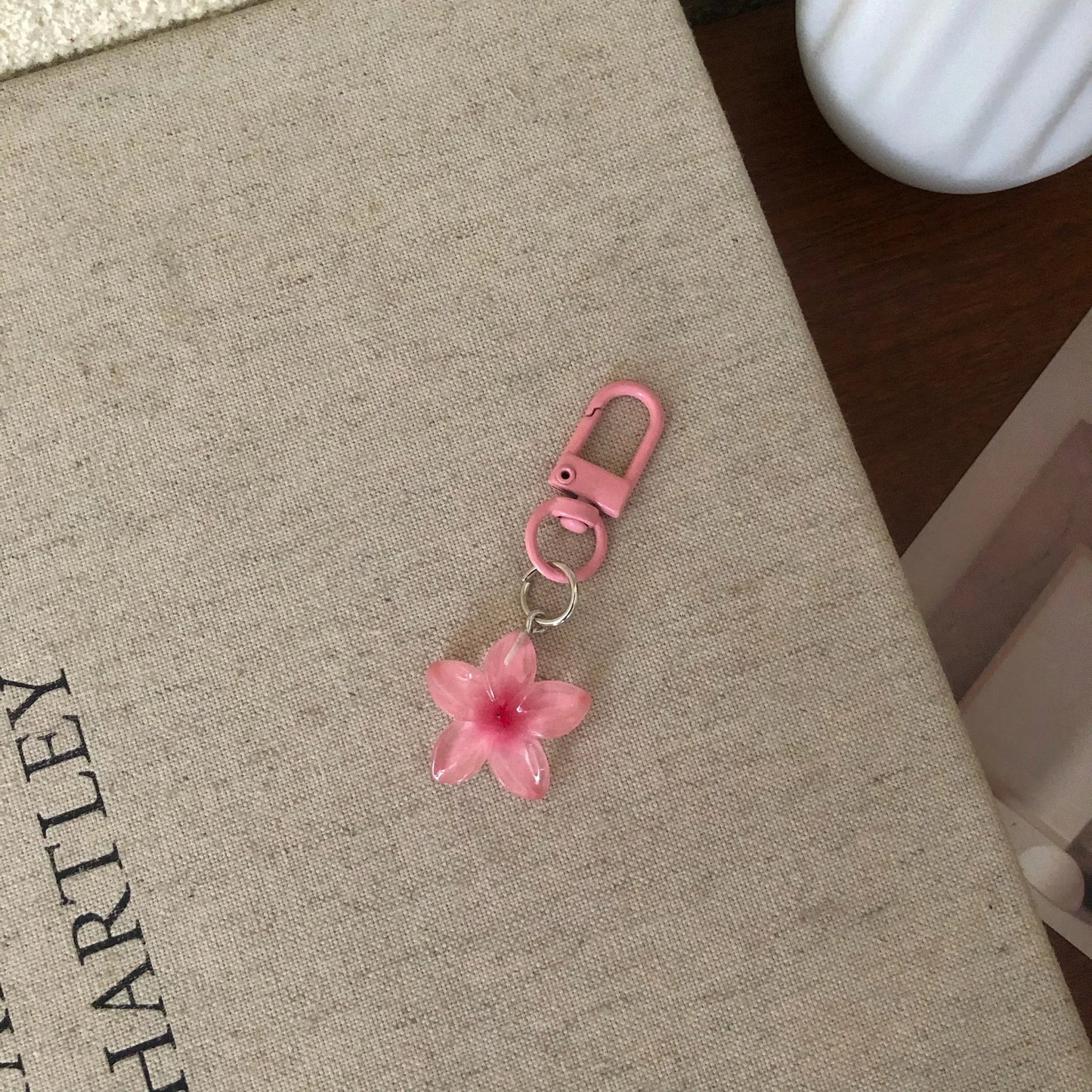 Porte-clés Fleur Transparent