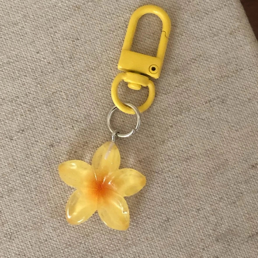 Porte-clés Fleur Transparent